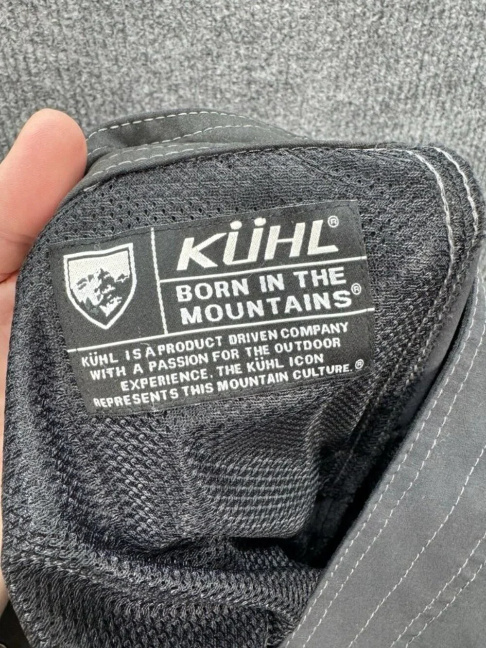 Kuhl Renegade Pants Mens 42x30 Gray Nylon Blend Stretch Cargo Outdoor Trail 5120